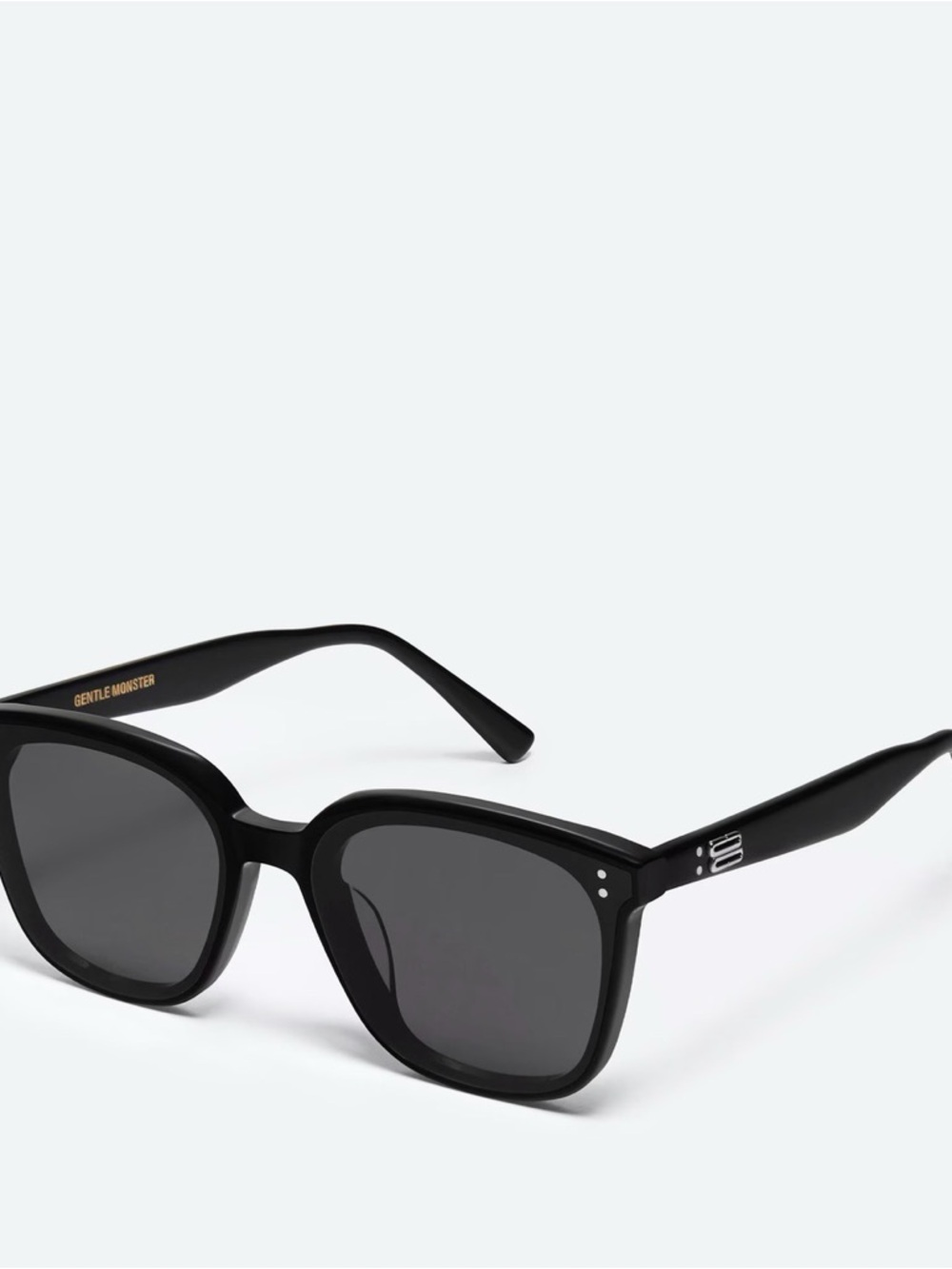 GENTLE MONSTER Men's Black Square Frame Sunglasses